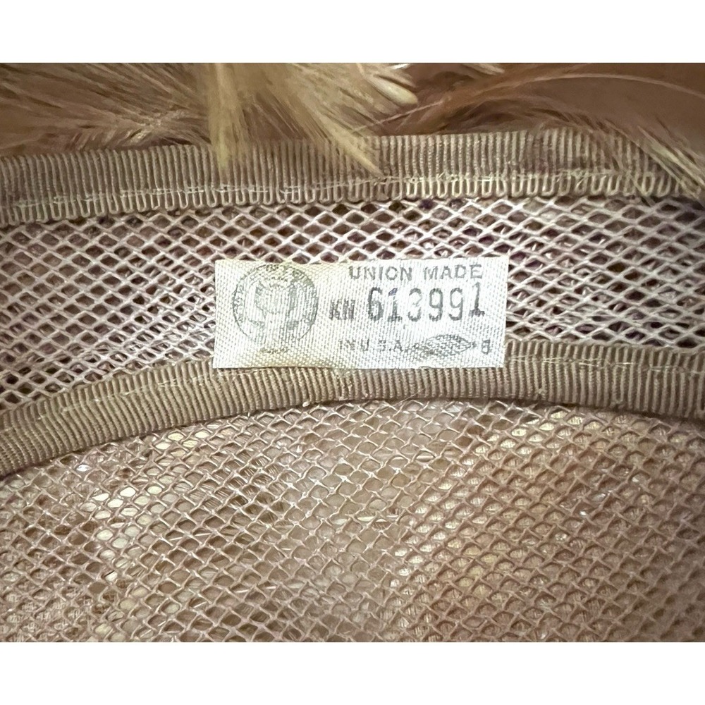 Vintage 1940-1950s Exotic Feathered Hat - Picture 5 of 8
